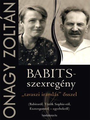 cover image of Babits-szexregény